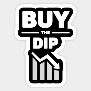 Buy the dip trading quote crypto Sticker